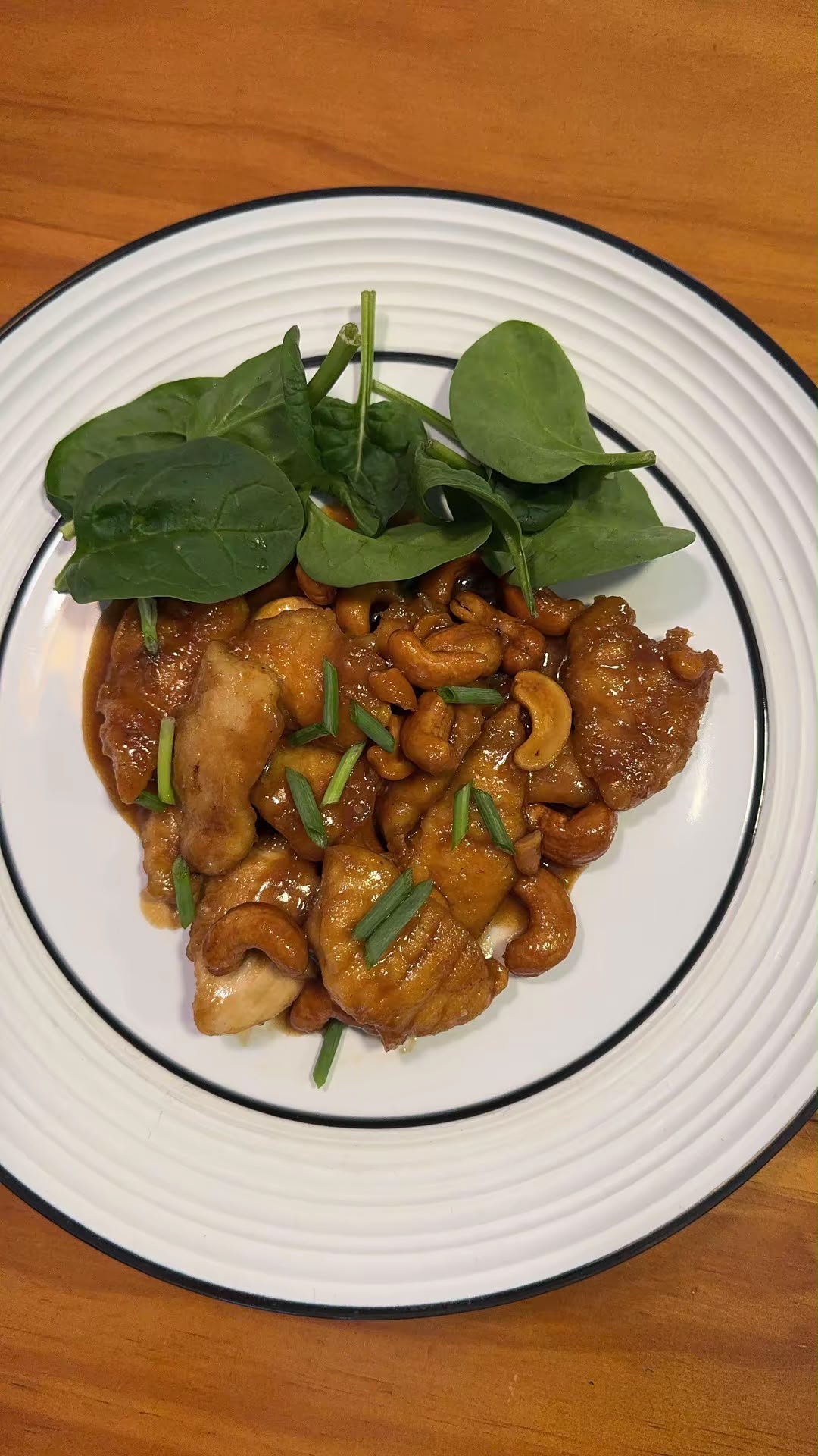 cashew chicken ready to serve